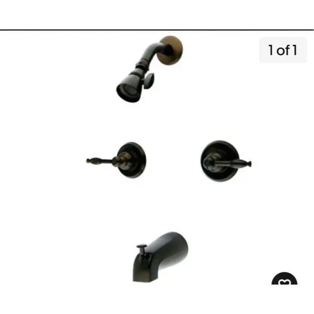 Kingston Oil‎ Rubbed Bronze Bathroom Tub Faucet set